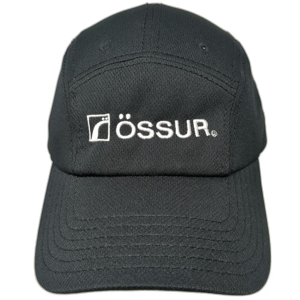 OTTO 5 Panel Black One Size Strapback Hat Ossur Challenged Athletes Foundation